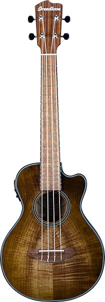 Breedlove ECO Luau Exotic S Tenor Cutaway Acoustic-Electric Ukulele, Action Position Back