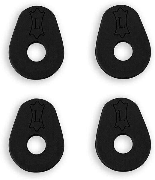 Levy's Rubber Guitar Strap Blocks, Black, 2-Pairs, Action Position Back