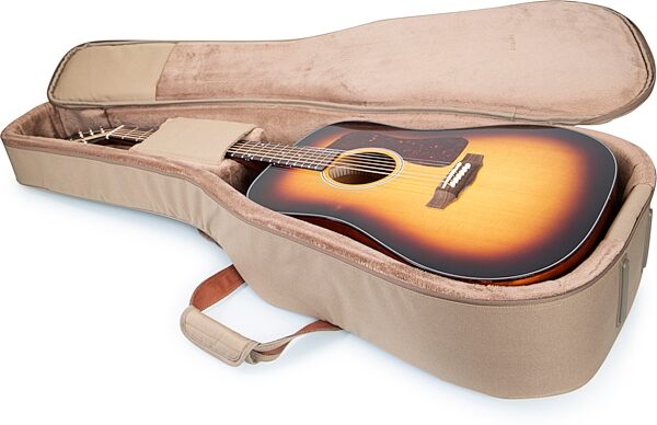 Levy's 200-Series Deluxe Dreadnought Acoustic Guitar Gig Bag, Tan, Main