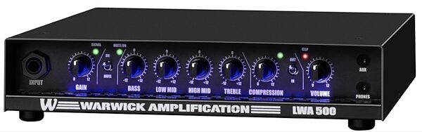 Warwick LWA500 Bass Amplifier Head (500 Watts), Angle