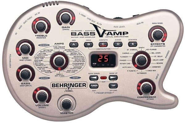 Behringer Bass V-Amp Desktop Virtual Bass Amplifier, Main