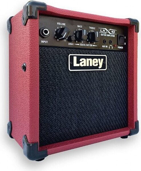 Laney LX10 Guitar Combo Amplifier (10 Watts, 1x5"), Red, Main