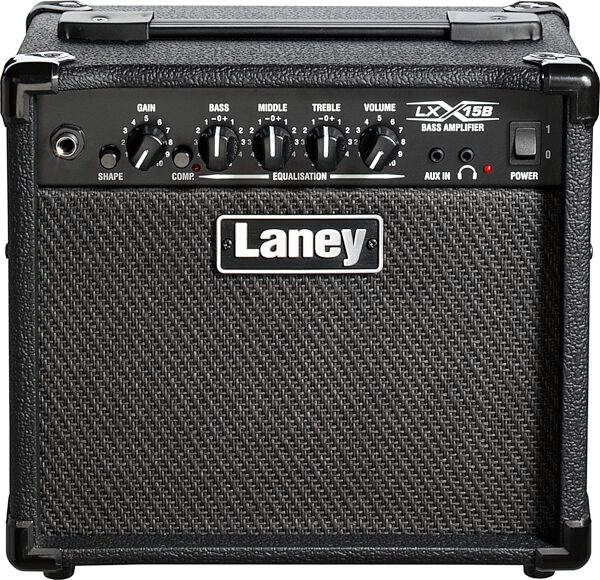 Laney LX15B Bass Combo Amplifier (15 Watts, 2x5"), Black, Main