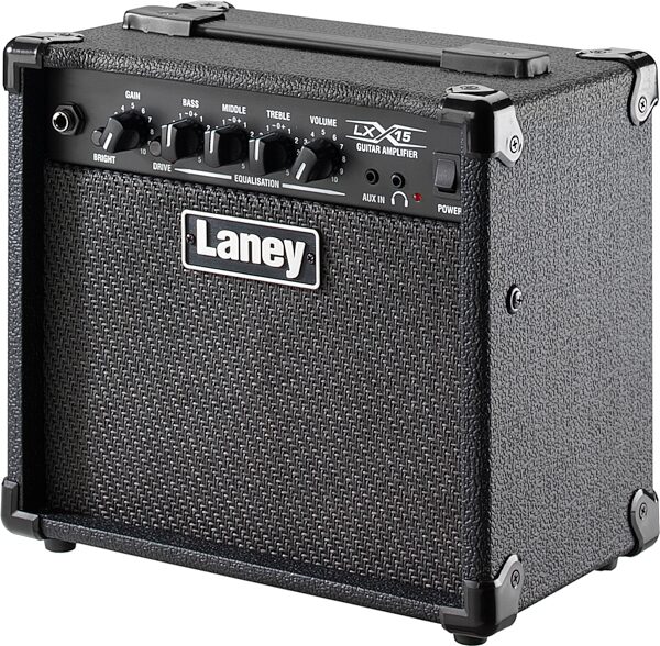 Laney LX15 Guitar Combo Amplifier (15 Watts 2x5"), Black, Action Position Back