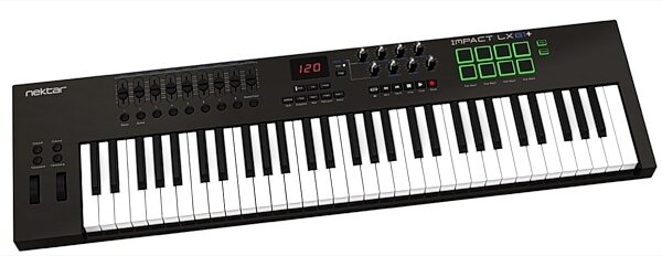 Nektar Impact LX61+ USB MIDI Keyboard Controller, 61-Key with Bitwig Studio V2, Alt