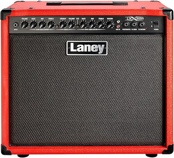Laney LX65R Guitar Combo Amplifier (65 Watts, 1x12"), Red, Main