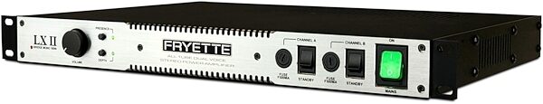 Fryette LX II Stereo Tube Guitar Power Amplifier (2x50 Watts), Warehouse Resealed, Angle