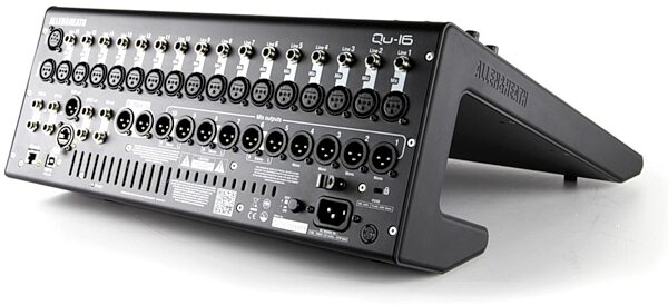 Allen and Heath Qu-16 Digital Mixer, 16-Channel, Angle - Back