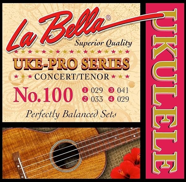 La Bella 100 Ukulele Pro Concert Tenor String Pack, Main