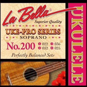 La Bella 200 Ukulele Pro Concert Soprano String Pack, Main