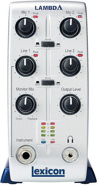 Lexicon Lambda USB Audio and MIDI Interface, Main