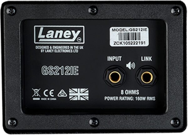 Laney GS Series HH 2x12in Guitar Cabinet, 160 Watt/8 Ohm, Action Position Back