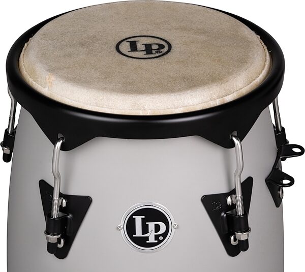 Latin Percussion Discovery Conga Set, Slate Grey, 10 inch and 11 inch, Action Position Back