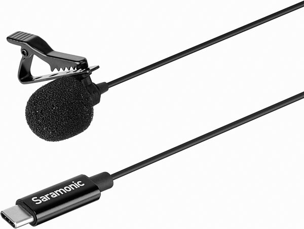 Saramonic LavMicro U3A Lavalier Microphone with USB-C Connector, Action Position Front