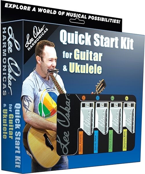 Lee Oskar 1910QSGUU Harmonica Quick Start Kit for Guitar and Ukulele Players, Main
