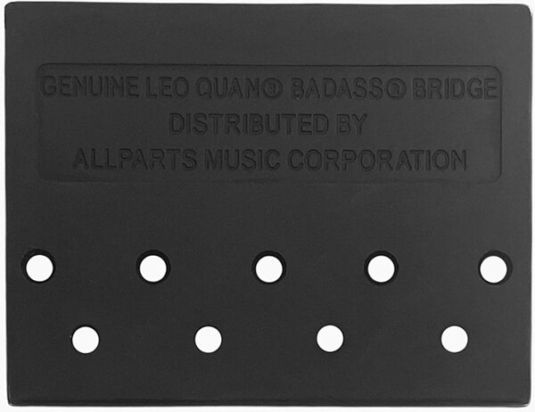 Leo Quan BB-3342-003 Badass II Bass Bridge, Black, Action Position Back