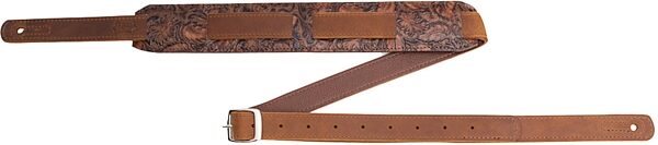 Levy's M317FCL Florentine Leather Guitar Strap, Saddle, Action Position Back