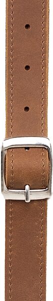 Levy's M317FCL Florentine Leather Guitar Strap, Saddle, Action Position Back