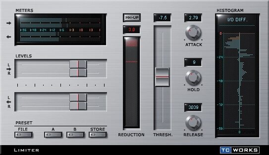 TC Electronic Native Bundle VST Plug-Ins (Macintosh and Windows), Limiter