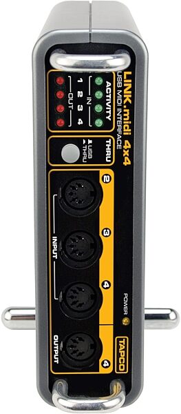 Tapco by Mackie Link.MIDI 4-Channel USB MIDI Interface, Standup Front