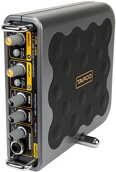 Tapco by Mackie Link.USB 2-Channel USB Audio Interface, Standup Left