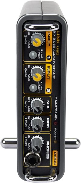 Tapco by Mackie Link.USB 2-Channel USB Audio Interface, Standup Front