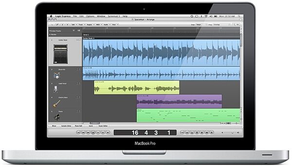 Apple Logic Express Music Production Software (Macintosh), Screenshot
