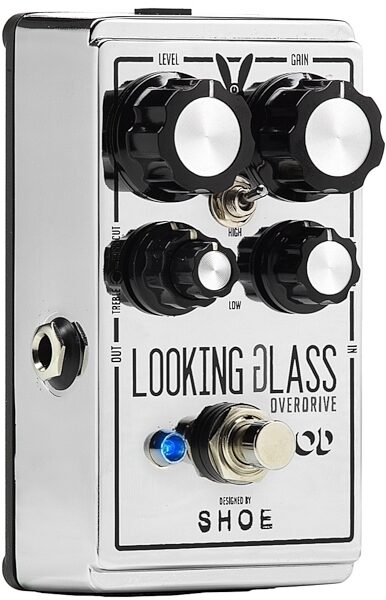 DOD Looking Glass Dual Gain Overdrive and Boost Pedal, Warehouse Resealed, Left Angle