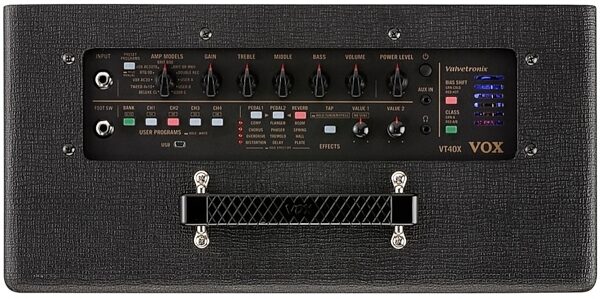 Vox VT40X Modeling Guitar Combo Amplifier (40 Watts), Scratch and Dent, Top