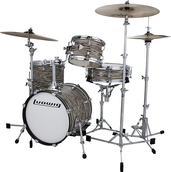 Ludwig LC179XX Breakbeats by Questlove Compact Drum Shell Kit, 4-Piece, Action Position Back