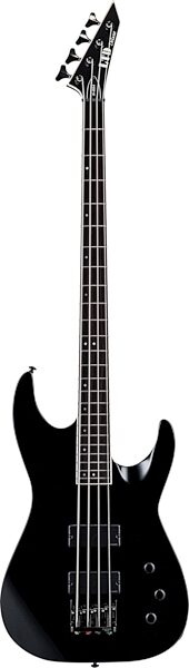 ESP LTD M-1004 Electric Bass, Black, Action Position Back