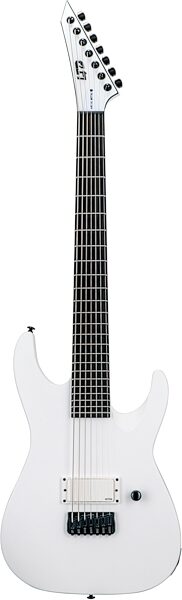 ESP LTD M-7BHT Baritone Electric Guitar, 7-String, Action Position Back