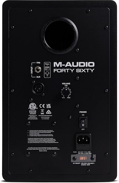 M-Audio Forty Sixty Powered Studio Monitor, Single Speaker, Action Position Back
