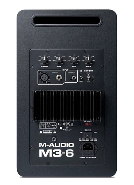 M-Audio M3-6 Active Studio Monitor, Back