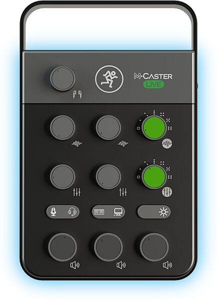 Mackie M-Caster Live Portable Livestreaming Mixer, Black, Action Position Front