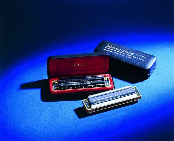 Hohner M2005 Marine Band Deluxe Harmonica, Package