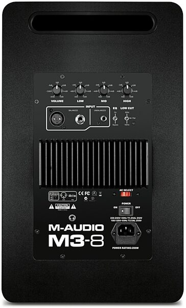 M-Audio M3-8 Active Studio Monitor, Back