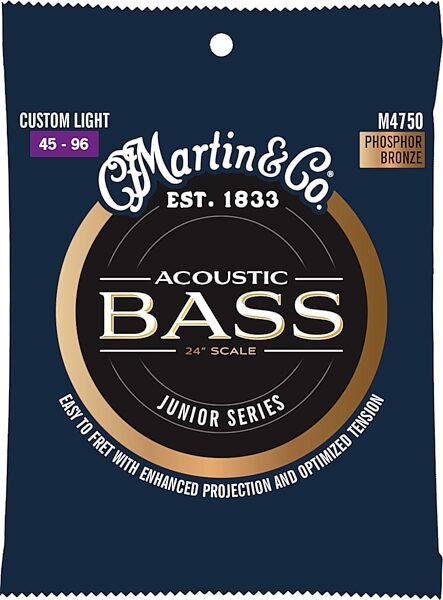 Martin 41Y23M4750 Acoustic Short Scale Bass Set, New, Main
