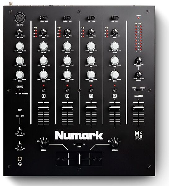 Numark M6 USB DJ Mixer, New, Main