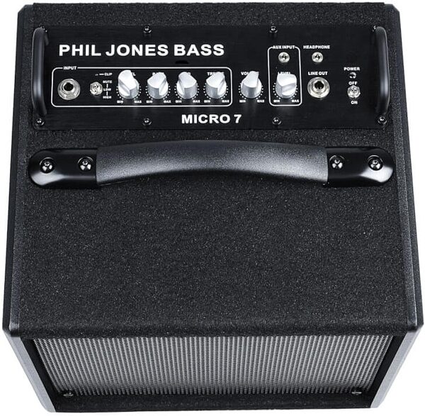 Phil Jones Bass Micro 7 Bass Combo Amplifier (50 Watts, 1x7"), New, Top