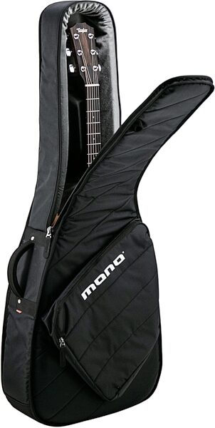 Mono M80 Acoustic Guitar Sleeve 2.0, Black, Angled Side