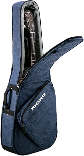 Mono M80 Acoustic Guitar Sleeve 2.0, Blue, Angled Side
