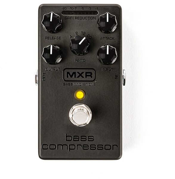 MXR M87B Bass Compressor Blackout Series Pedal, New, Main with all components Front