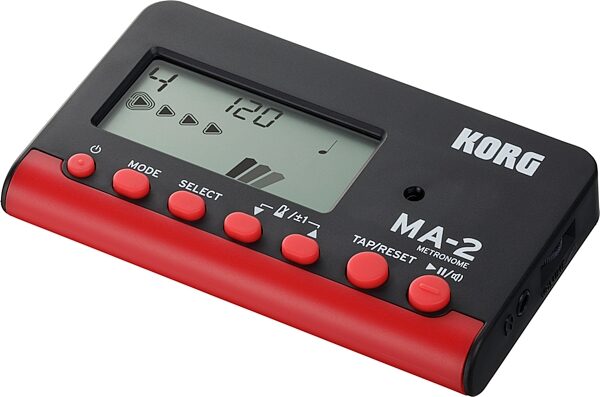 Korg MA-2 Metronome, Red and Black, Action Position Back