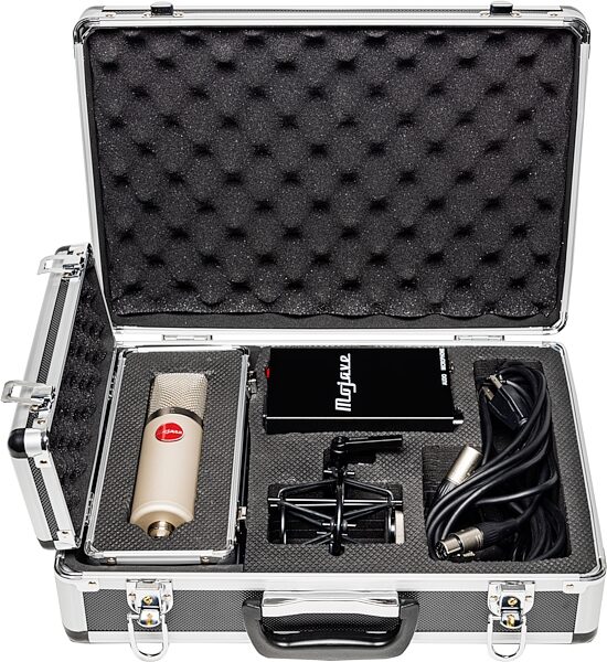 Mojave Audio MA-200 Tube Large-Diaphragm Condenser Microphone, Satin Nickel, MA-200SN, Action Position Front