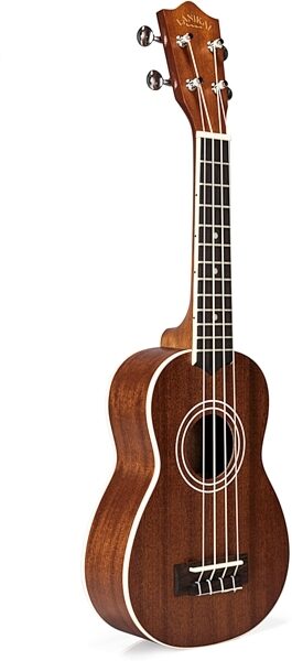Lanikai Mahogany Soprano Ukulele (with Gig Bag), Action Position Back