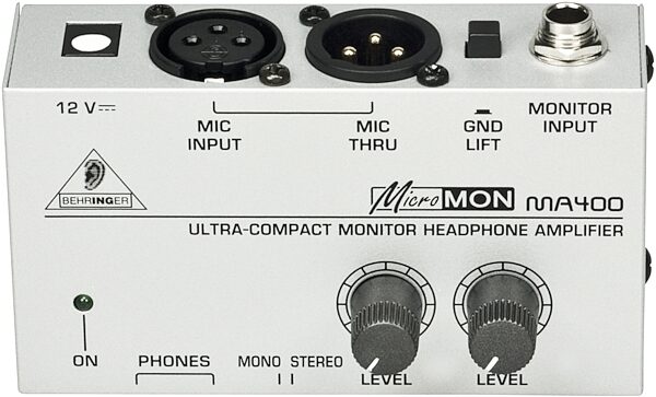 Behringer MA400 MicroMON Monitor Headphone Amplifier, Main