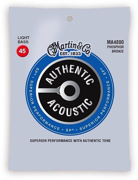 Martin Authentic Acoustic Bass Strings, MA4800, Main