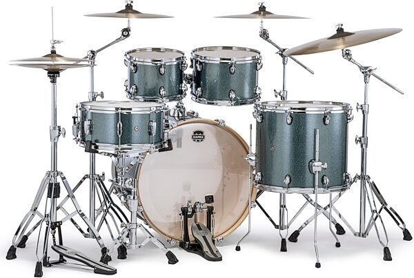 Mapex MA529SF Mars Rock Drum Shell Kit, 5-Piece, Twilight Sparkle, Action Position Back