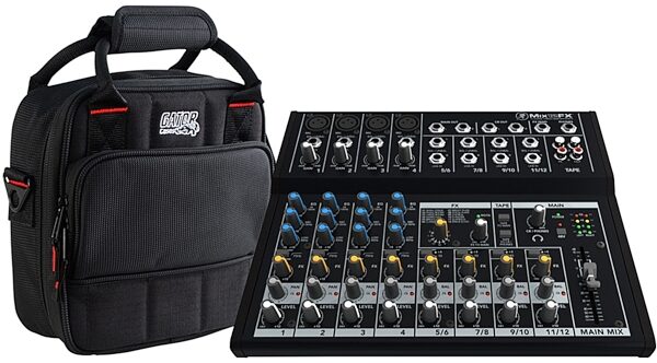 Mackie Mix12FX Compact Mixer with Effects, 12-Channel, With Gator Bag, mackiemix12-with-bag